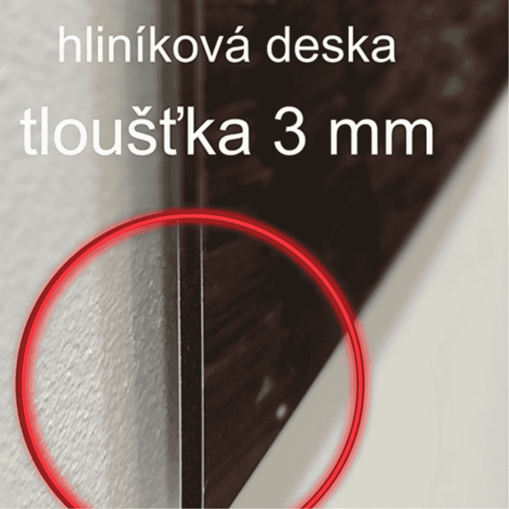 obraz hlinik detail